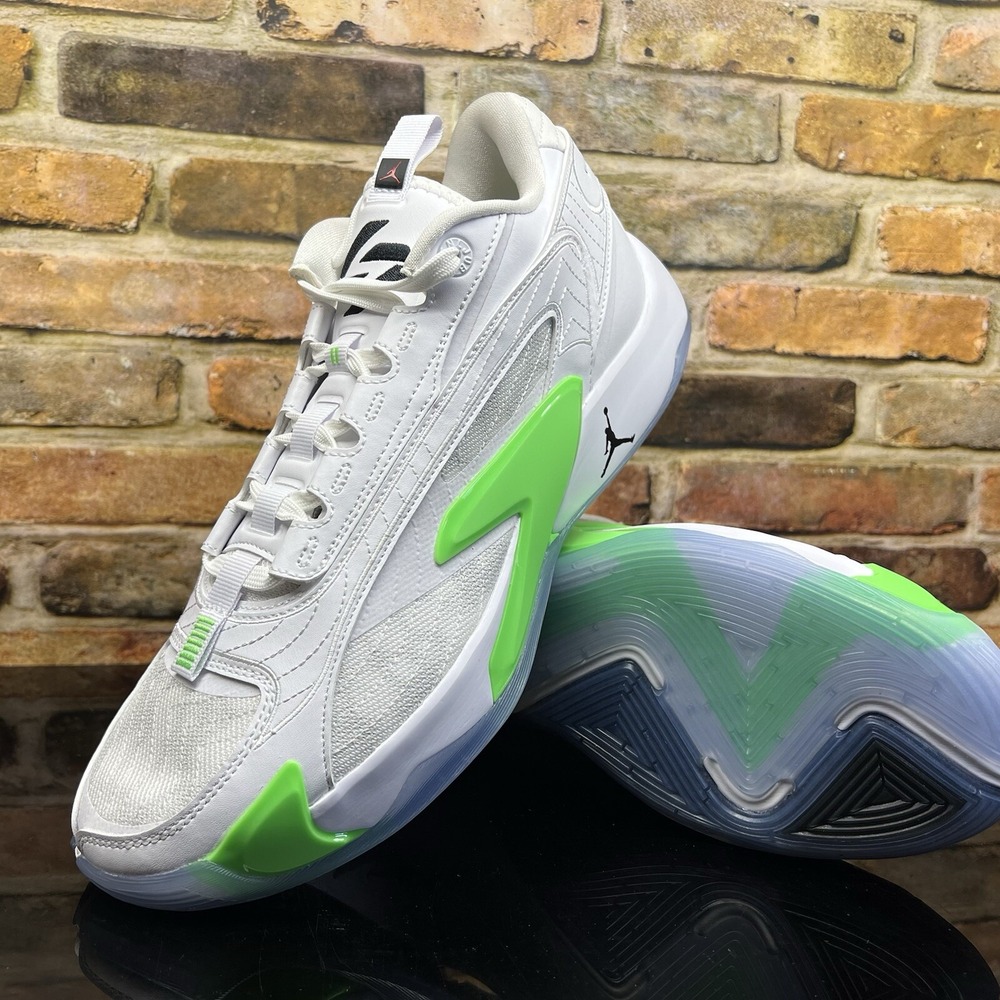 Mens Size 10 - Nike Air Jordan Luka 2 "Trick Shot" White Green Basketball Shoes